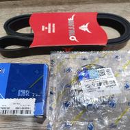 ست تسمه دینام و غلتک هرزگرد سوراخ گشاد و سوراخ تنگ پژو 206