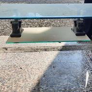 میز جلو مبلی تمام شیشه