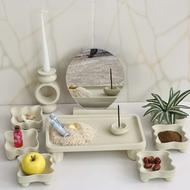 دکوری و ظروف پذیرایی و هفت سین از جنس سنگ مصنوعی