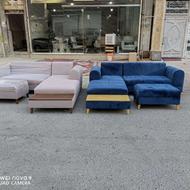 مبل راحتی مدل ال کاناپه با چوب نراد کد 80/ویستا چوب 4