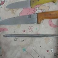 کارد سلاخی خیلی قدیمی سه تا بایک مصقل