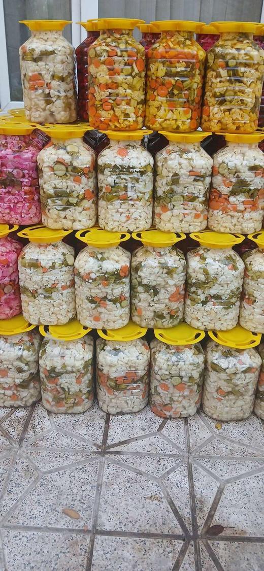 ترشی گل کلم خوشمزه خانگی وزن بالا ده کیلو پخش