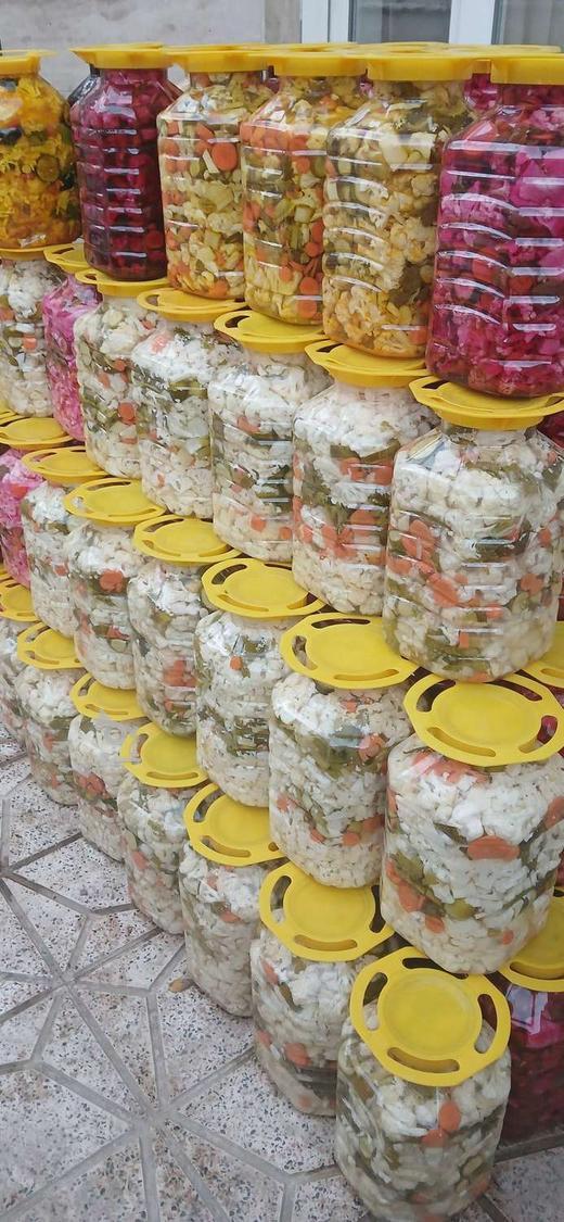 ترشی گل کلم خوشمزه خانگی وزن بالا ده کیلو پخش