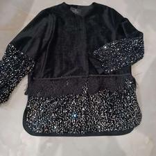 مانتو مخمل مجلسی تا سایز48 اندازه میشه