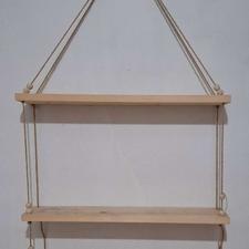 استند طبقاتی آویز دار چوبی