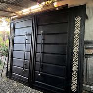درب خونه ماشین رو ویلایی حیاط اهنی کد 6060