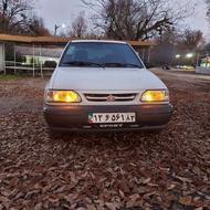 پراید 131 سفید مدل 96 فنی سالم