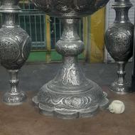 سنگاب و گلدان قلمزنی