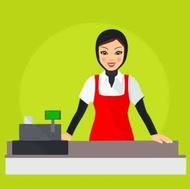 فروشنده خانم