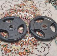 جفت وزنه ی 15کیلویی مدل فرمانی/هالتر180سانت آستین دارباشگاهی