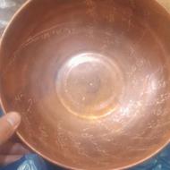 کاسه مسی کنده کاری شده