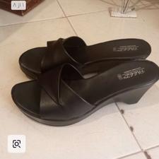 صندل مشکی چرم مجلسی کاملا نو سایز 40