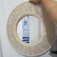 آینه مکرومه بزرگ کاملا نو