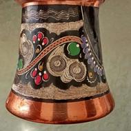 قهوه ساز مسی مینا کاری شده ترک