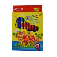 مداد شمعی 12 رنگ آریا