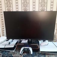 3عدد ps5و3عدد دسته و یک عدد هدفون ومانیتور24 اینچ وصندلی گیم