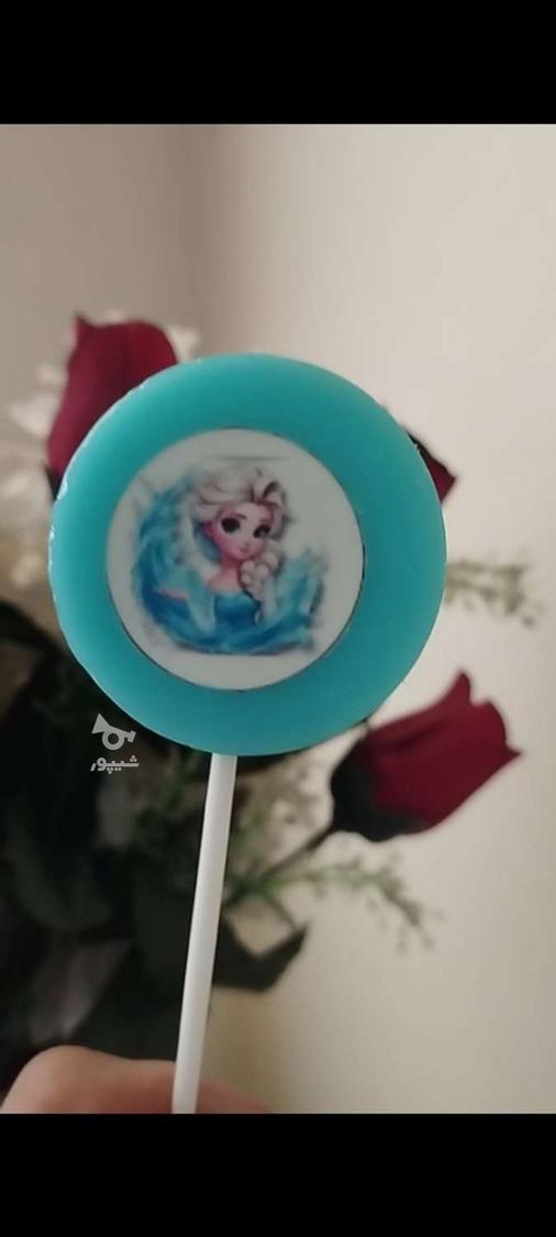 آب نبات ها با چاپ خوراکی در طرح،رنگ، طعم مختلف برای جشن بوفه