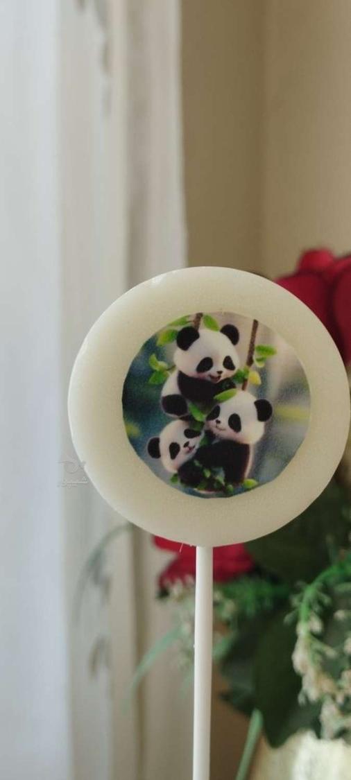 آب نبات ها با چاپ خوراکی در طرح،رنگ، طعم مختلف برای جشن بوفه