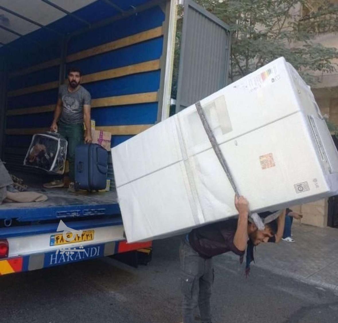 اسبابکشی حمل و نقل اثاث منزل کارگر یخچال ساید مبل گاوصندوق