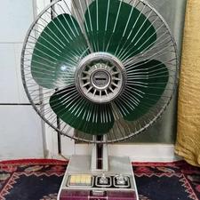 پنکه تمام فلزی پارس خزر قدیمی عتیقه سالم و تمیز