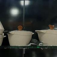 سرویس قابلمه چدن دو رو گرانیت پرستیژ