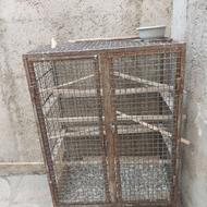 قفس چوبی و آهنی