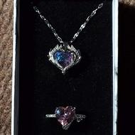 گردنبند و انگشتر سواروسکی
