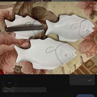 سه تیکه ماهی چینی. قندان. شکلات خوری