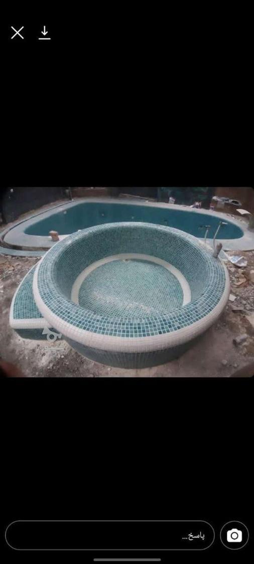 سیمانکاری ونصب سرامیک مینیاتوری استخر و جکوزی ابنما