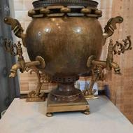 سماور ذغالی دو شیر کلکسیونی