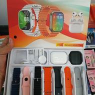 ست ساعت هوشمند و ایرپاد و 7 بند مچی اولترا 3