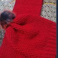 شال وکلاه دستبافت نو