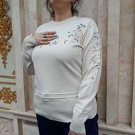 گپ گلدوزی شده رنگ سفید