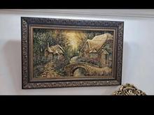 تابلو فرش دستبافت تبریز ،نقش برجسته ،چله ابریشم در شیپور