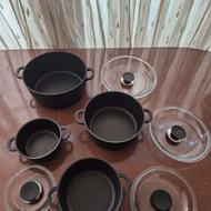 سرویس قابلمه چدن اصل آلمانی