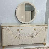 کنسول سه در و یک عدد آینه گرد