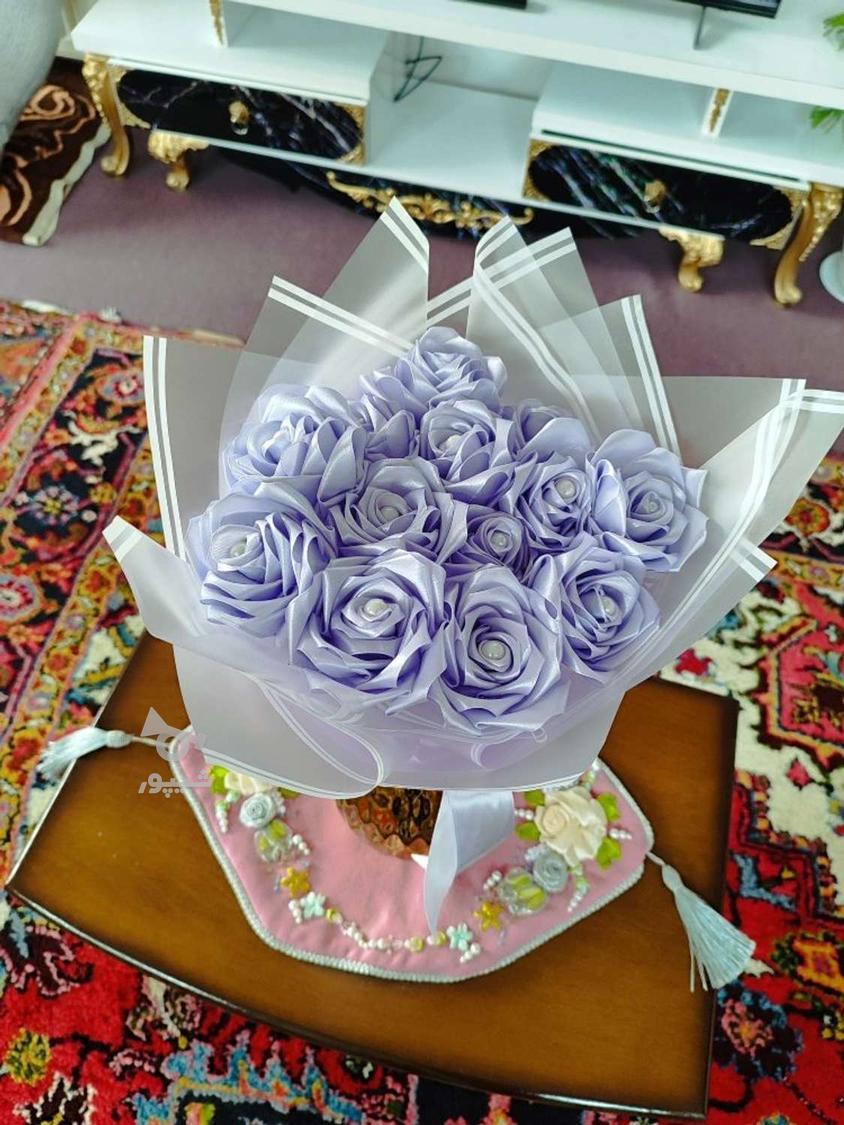 دسته گل روبانی