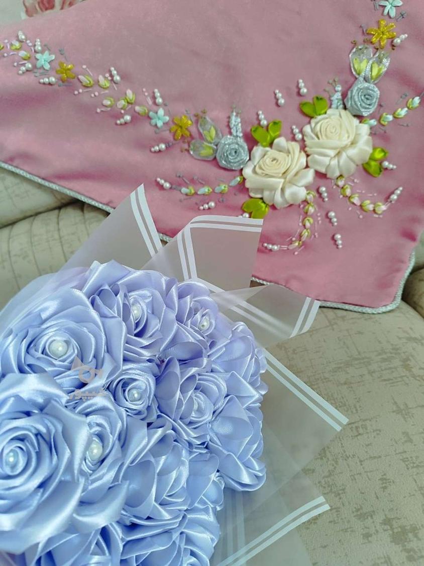 دسته گل روبانی