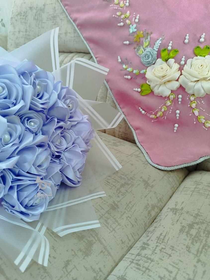 دسته گل روبانی