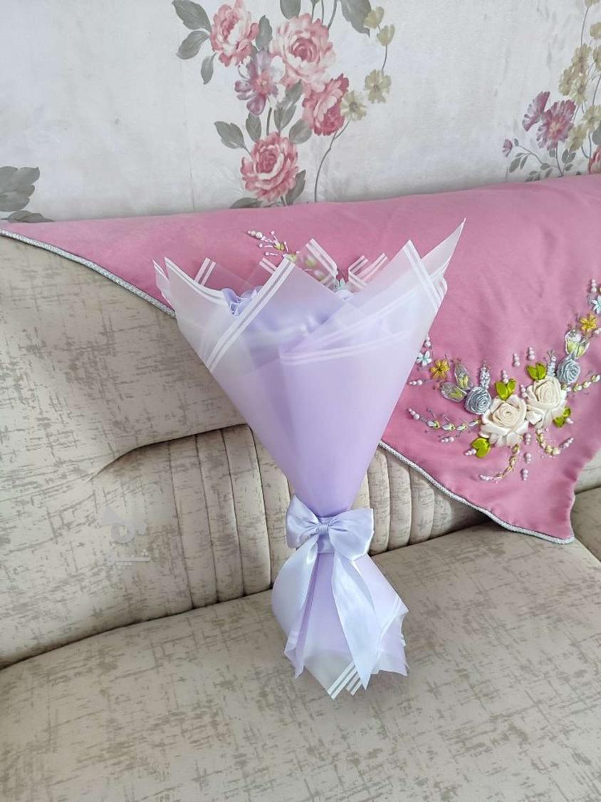 دسته گل روبانی