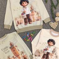 بلوز دخترانه و پسرانه نخ پنبه