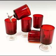 عتیقه 18 عدد جام فرانسوی حک فرانسه کاملا نو