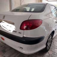 پژو sd 206 سفید مدل 93