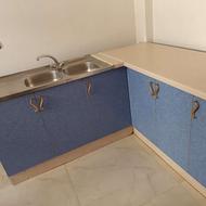 کابینت آشپزخانه فلزی با درب ام دی اف