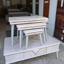 جلو مبلی 4 تیکه باهم میز عسلی جهیزیه عروس