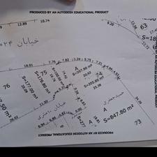 زمین دوکله برخیابان 24متری با دهنه عالی36متر