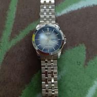 ساعت طلایی چرم هوشمند نو تمیز