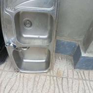 سینک تو کار دو لگن