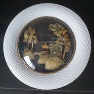 بشقاب چینی آنتیک کار دست آمل