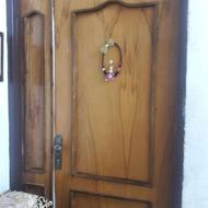 درب چوبی آپارتمانی باقفل ودستگیره نو